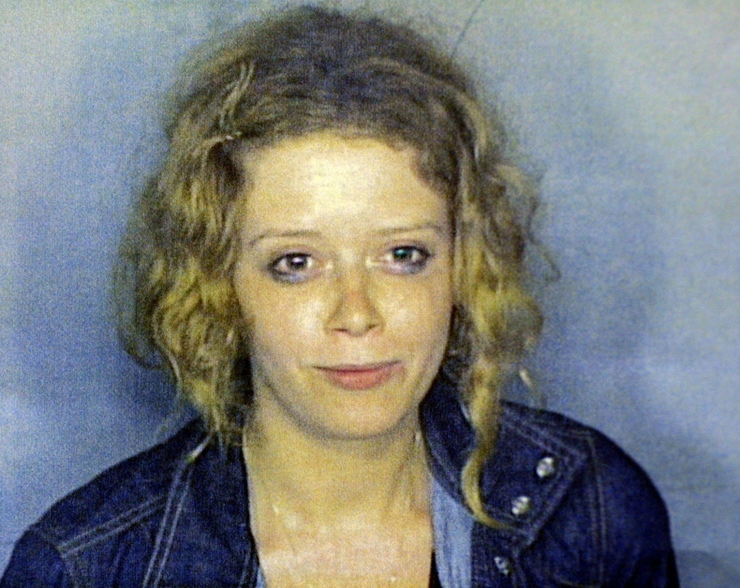 Natasha Lyonne appears in a Miami-Dade jail mug shot taken as she is booked August 28, 2001 after she was arrested in the early morning of August 27, 2001 and charged with DUI and leaving the scene of an accident after she crashed her rental car into a road sign in Miami Beach, Florida.