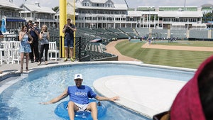 Dirk Nowitzki -- Ridin' Lazy River ... In a Baseball Stadium!!! (PHOTOS)