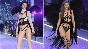 Kendall Jenner and Gigi Hadid -- Let the Lingerie Games Begin at Victoria's Secret Show (PHOTO GALLERY)
