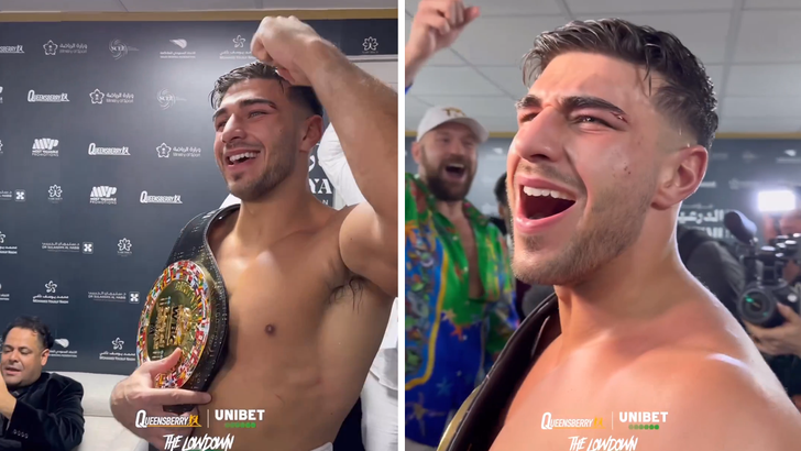 Tommy Fury Sings With Tyson To Celebrate Win Over Jake Paul