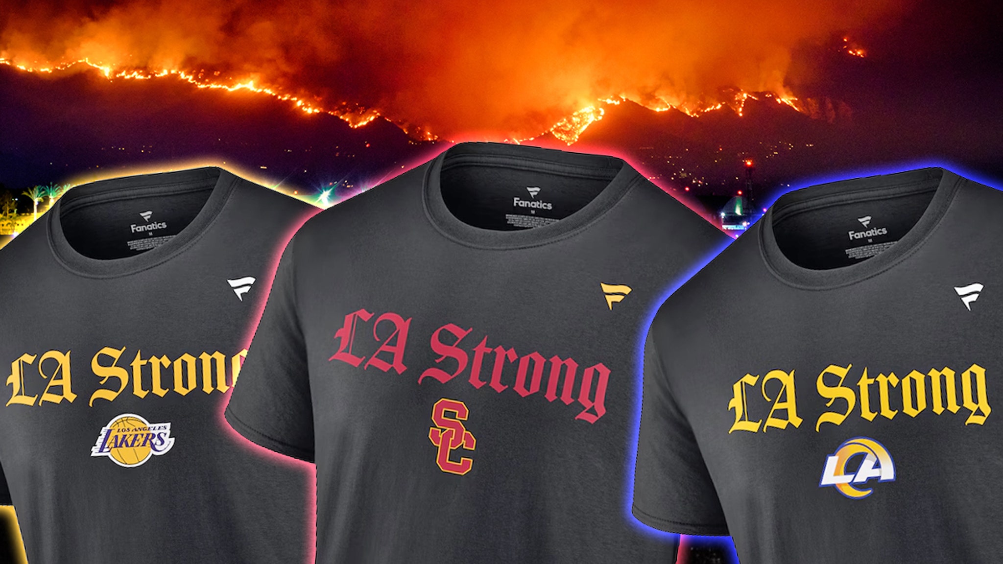 ‘L.A. Strong’ Shirt Sales Soar With 30,000 Sold, Proceeds To Help Wildfire Victims