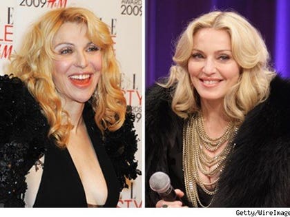 Courtney Love and Madonna