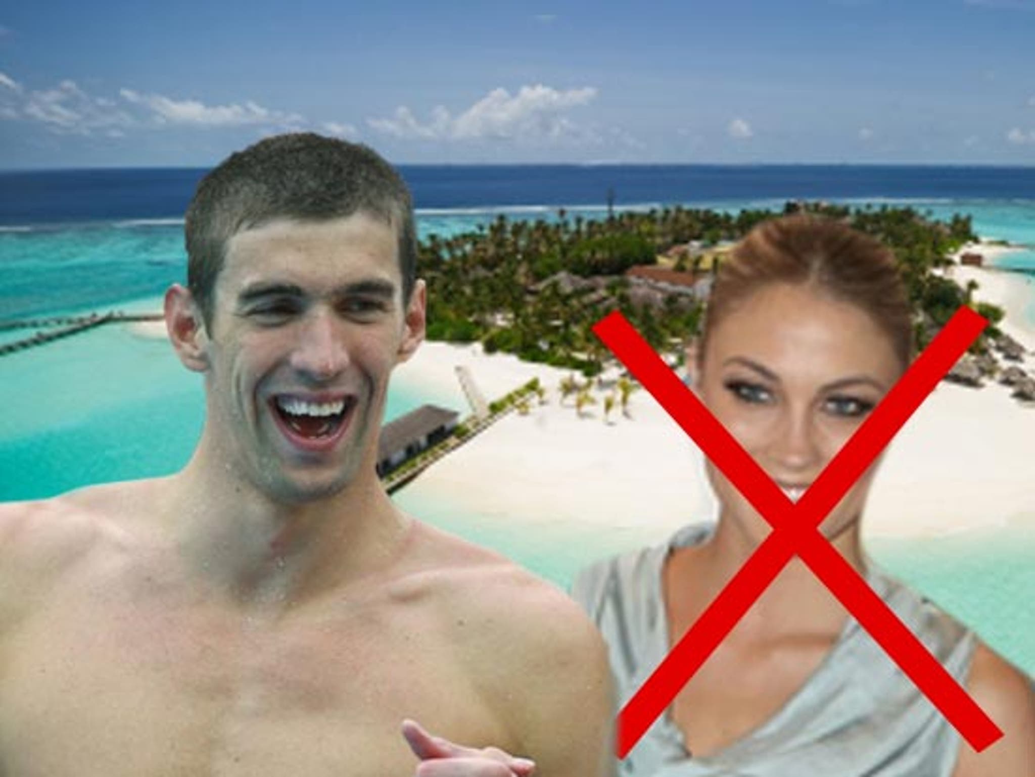 Michael Phelps DITCHING GF Megan Rossee to Bro Out on Tropical Island picture