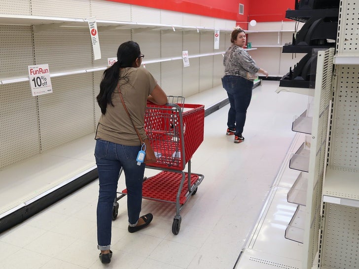 Empty Shelves During Coronavirus Pandemic