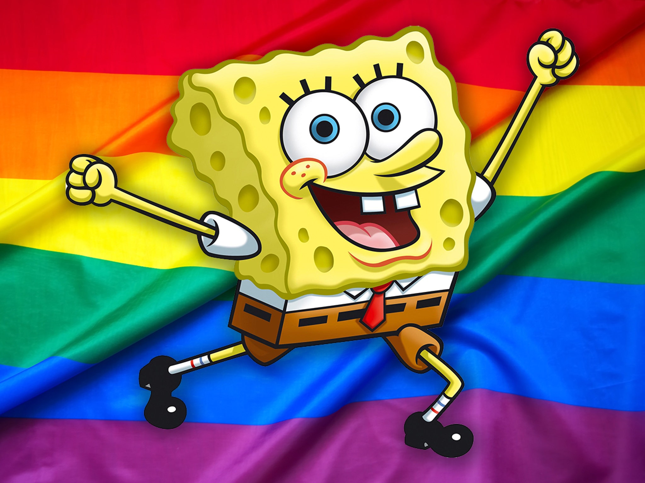 Spongebob Pride Sticker By Carinascott | vlr.eng.br