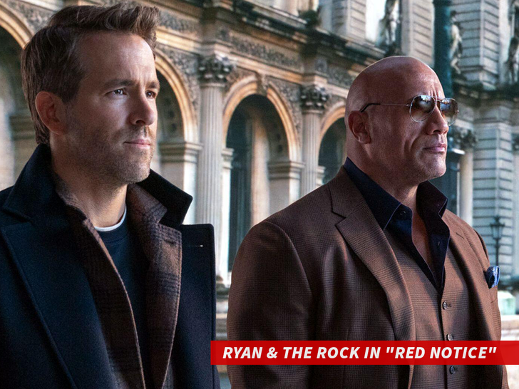 Ryan & The Rock in "Red Notice"