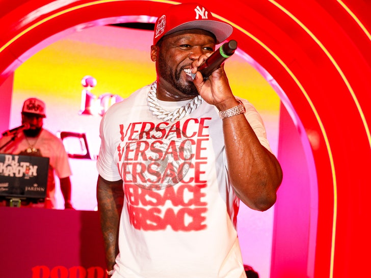 50 Cent Performs at Star-Studded NYFW Poppi Event