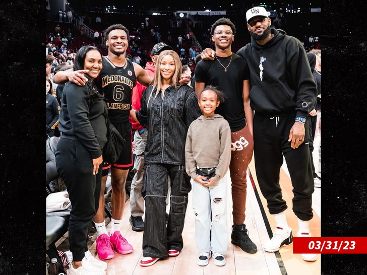 bronny james and family insta 1