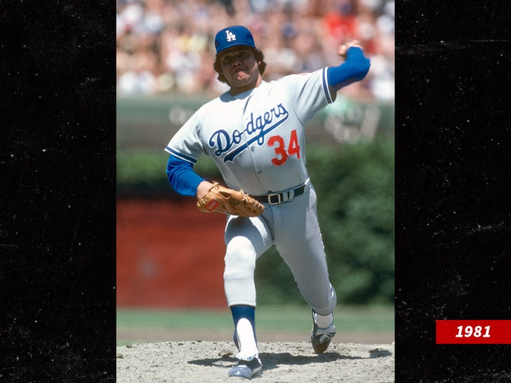 Fernando Valenzuela in Uniform