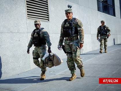 US Army soldiers patrol around Madison Square Garden getty 1