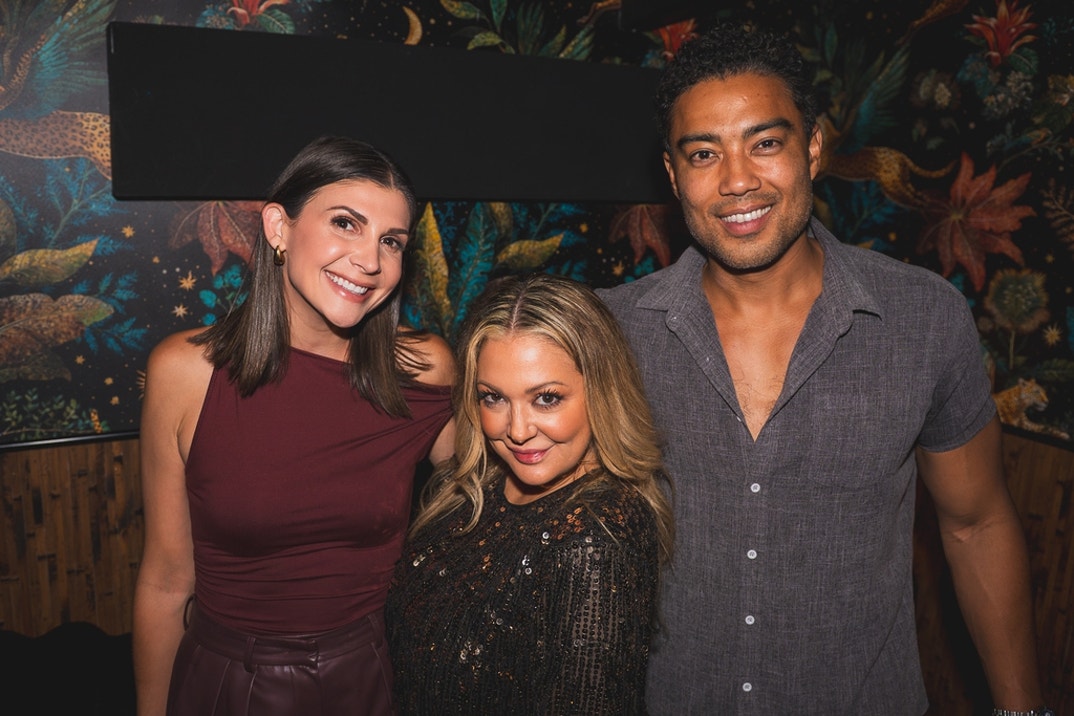 Janet Caperna, Katie Cazorla and Jason Caperna celebriating the launch of The Starlight Cabaret
