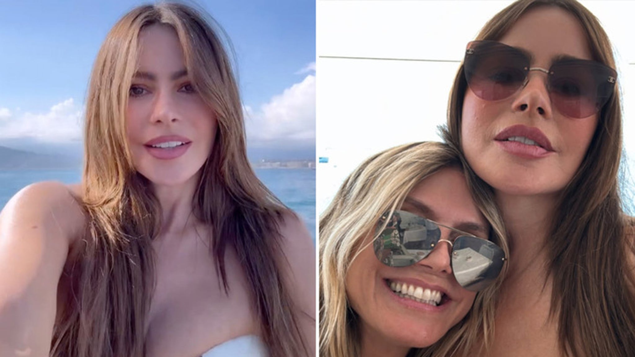 Sofia Vergara Meets Up With Heidi Klum at Cannes Film Fest in France