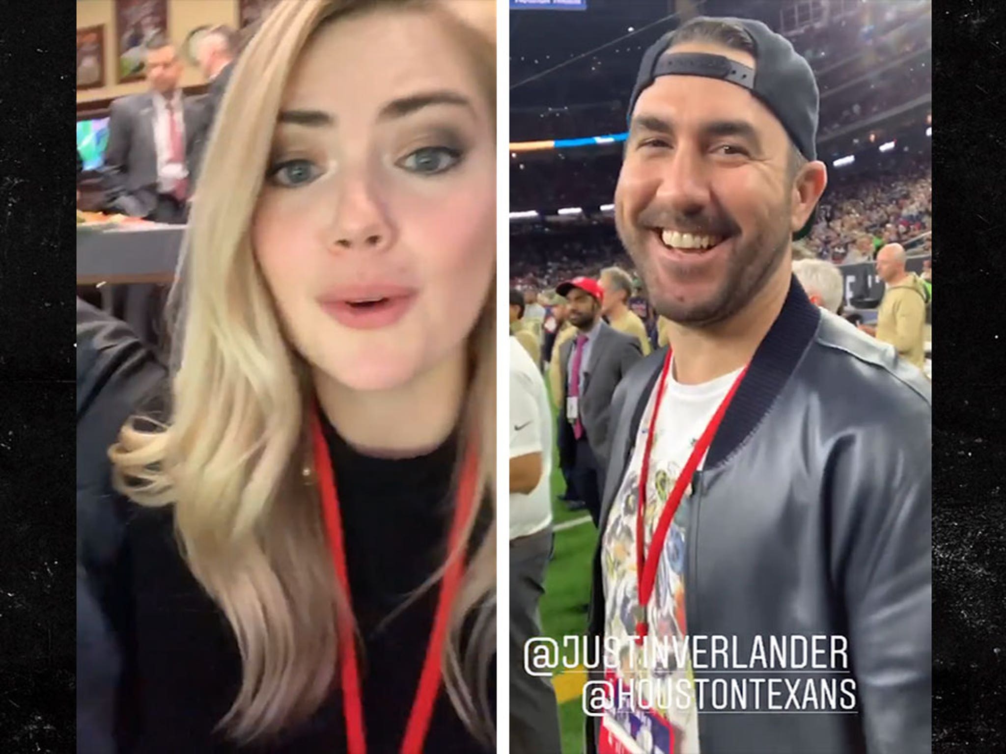 Kate Upton Fangirls Out at Texans Game, Verlander Gets Jumbotron Love