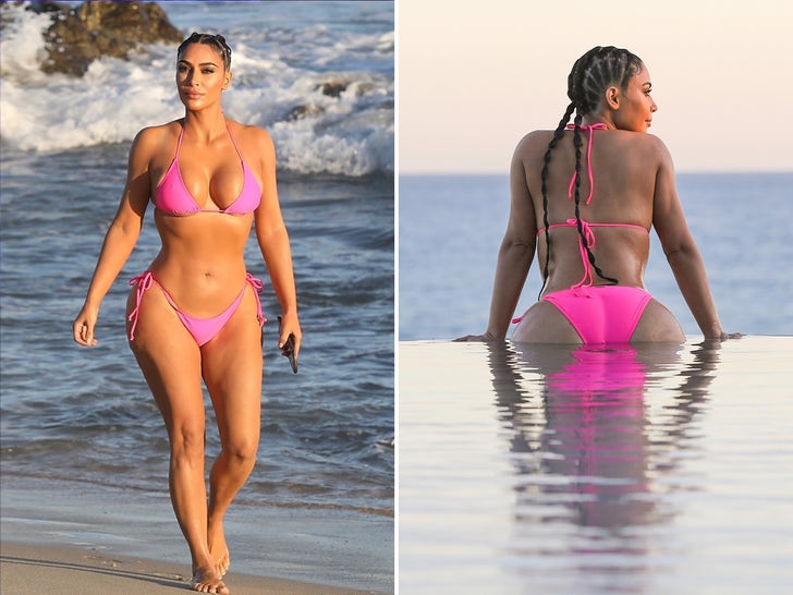 Kim Kardashian -- Classic Bikini Shoot in Cabo