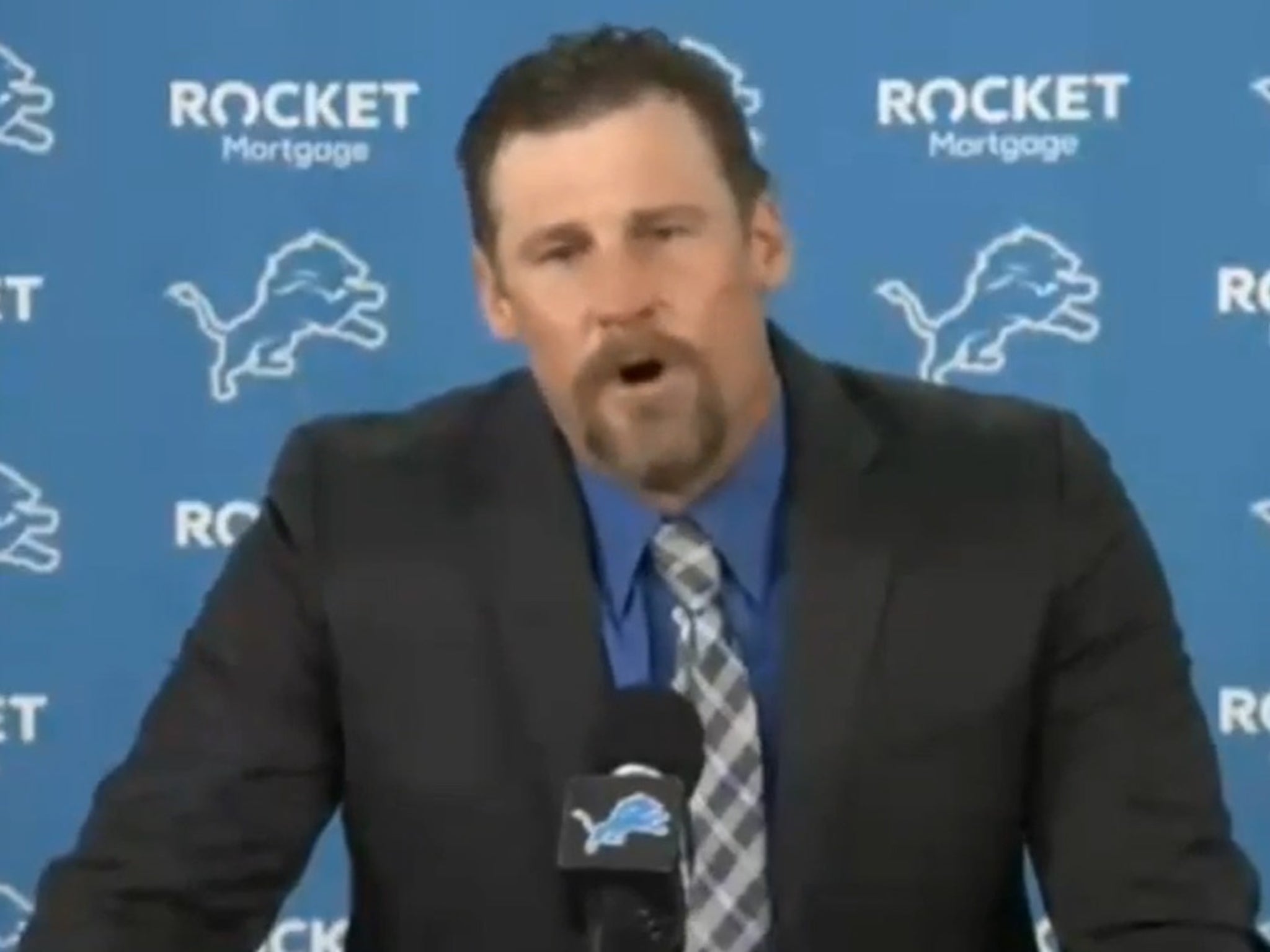 New Lions Head Coach Dan Campbell shocked everyone with his speech at his  first press conference - Article - Bardown