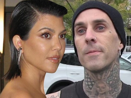 Kourtney Kardashian and Travis Barker