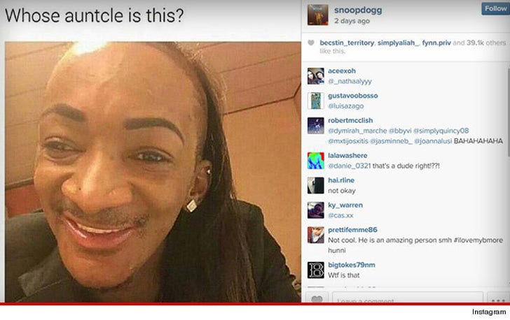 Snoop Dogg Called Out for Instagram Pic -- Guy Says He's Being Gay Bashed