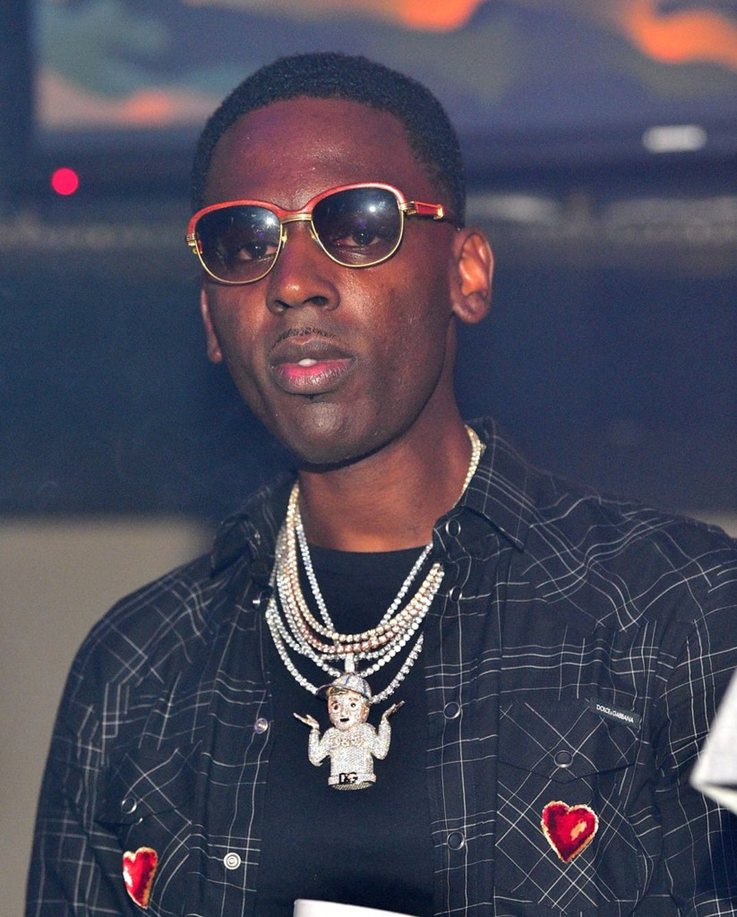 Young Dolph Silver Dolphin Pendant & Chain 1.75