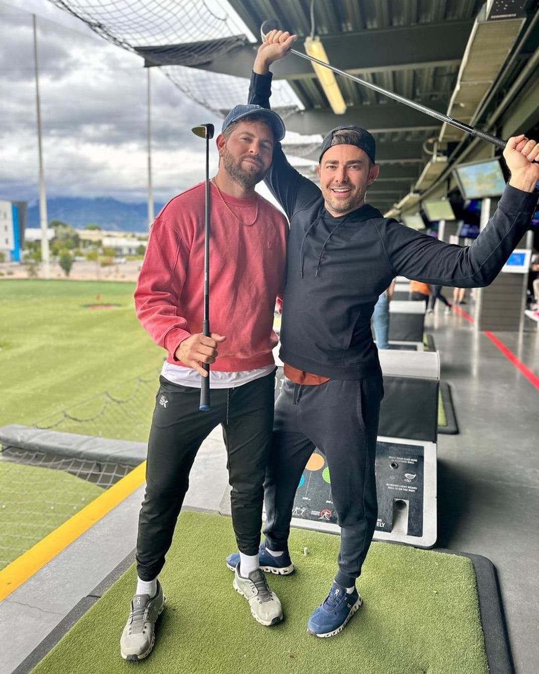 Jaymes Vaughn and Jonathan Bennett