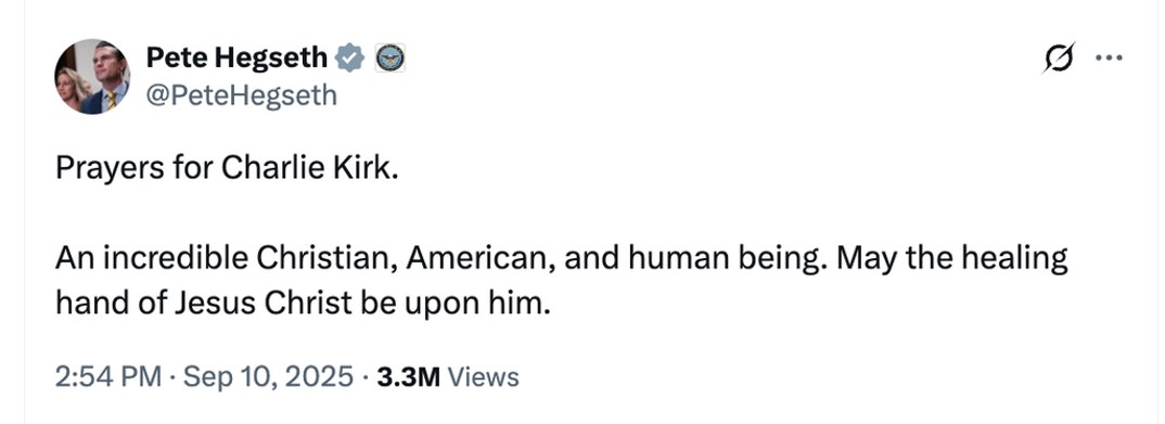 Politicians React To Charlie Kirk Shooting 0