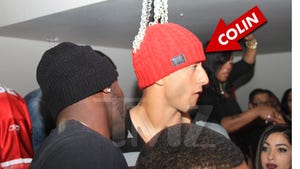 Colin Kaepernick -- Parties with Alex Smith at 49ers NFC Victory Bash