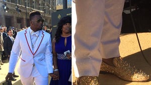 Dante Fowler -- GOLD SPIKED LOUBOUTINS ... At NFL Draft