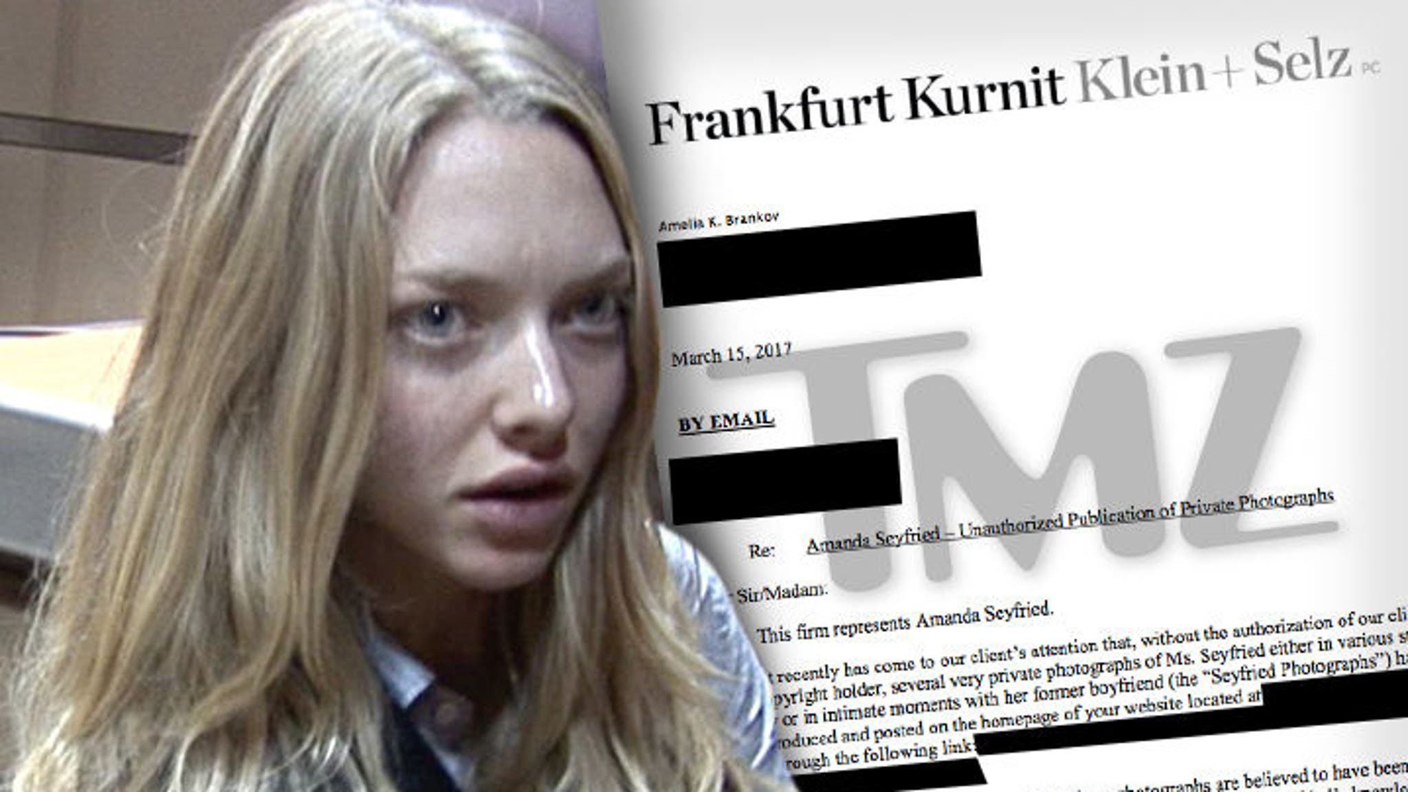 The actress takes action