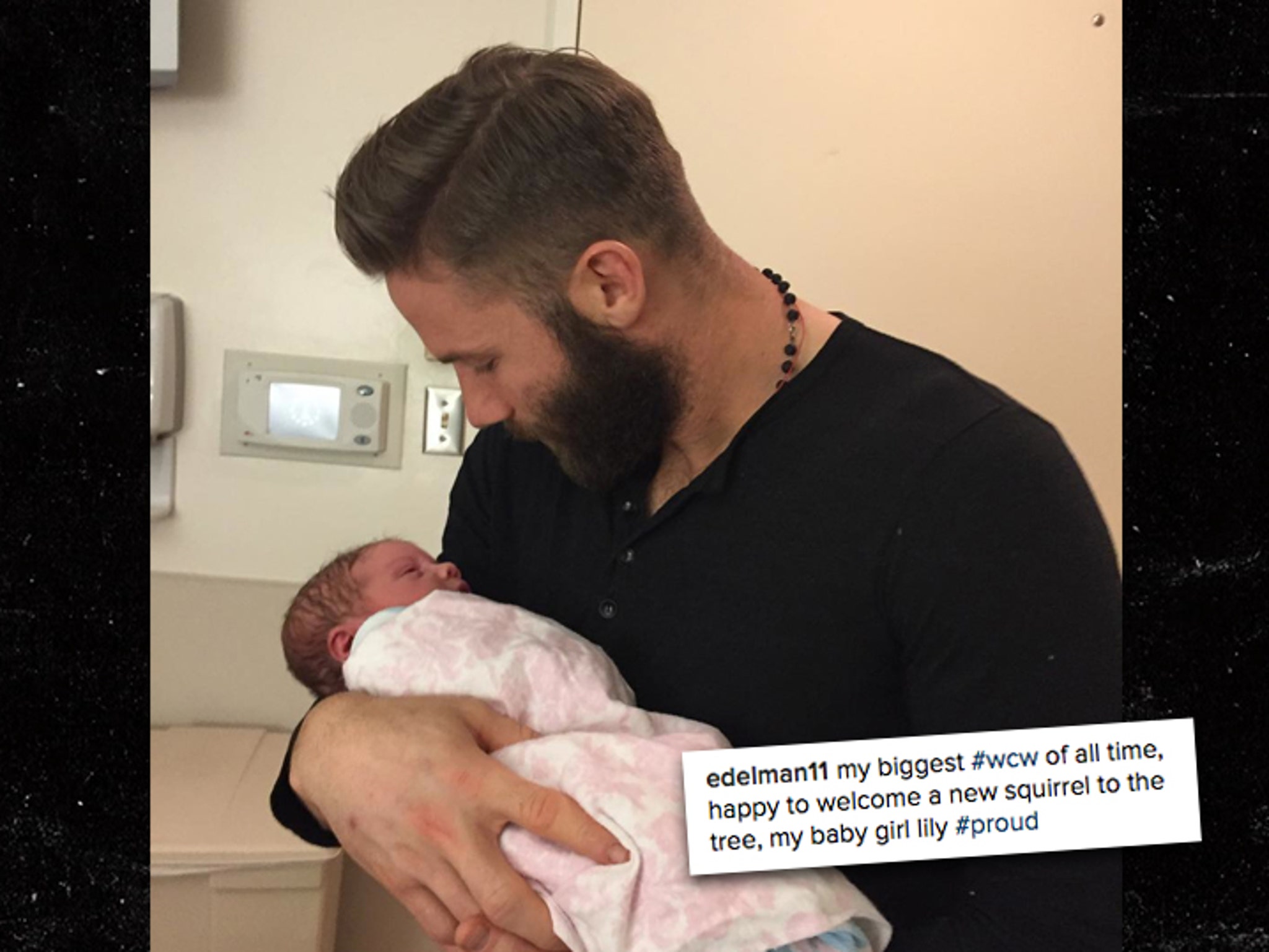 Julian Edelman Shares First Pic with Baby Daughter