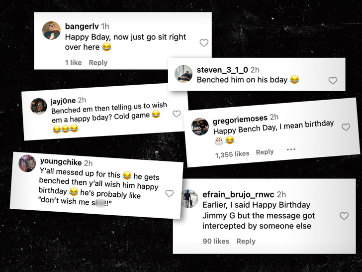 Jimmy Garoppolo birthday comments