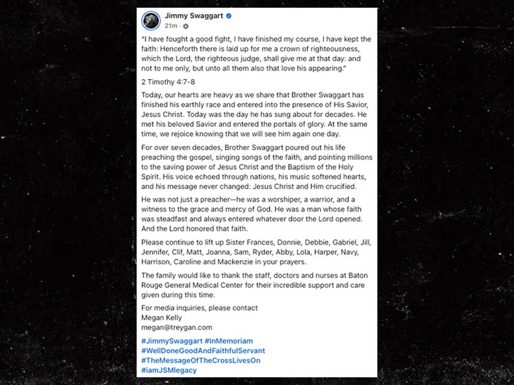 jimmy swaggart death facebook post 1