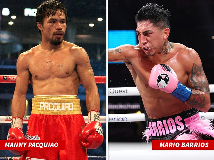 manny pacquiao and mario barrios getty 1