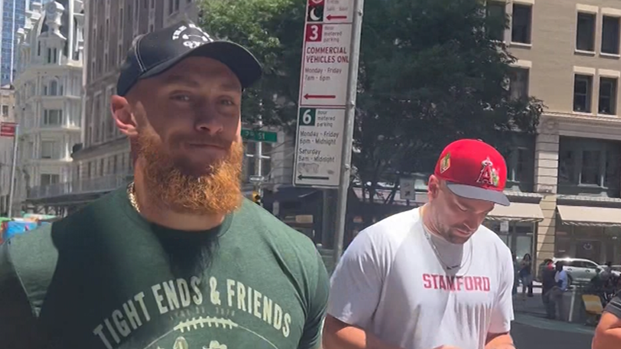 Travis Kelce's Teammates Pump Iron for His Swift Wedding
