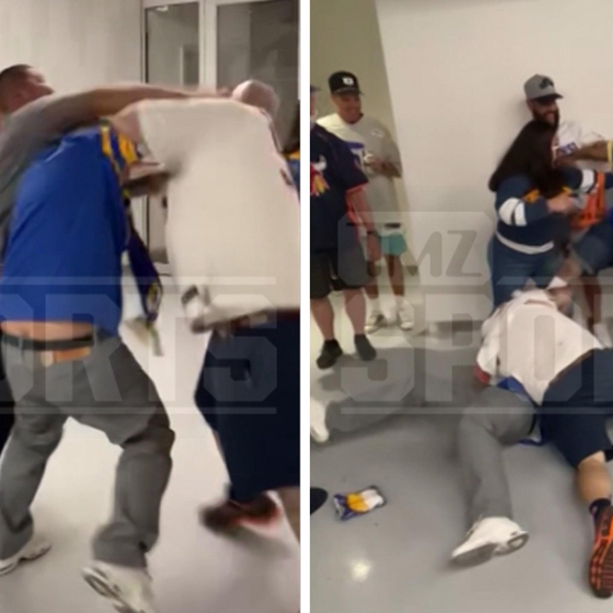 A massive brawl broke out in the most ridiculous way during Rams