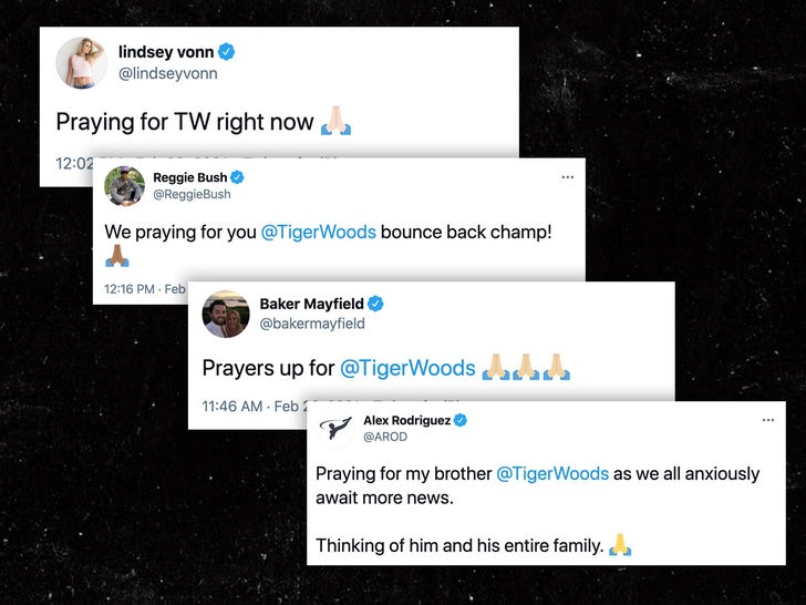 Stars Send Thoughts And Prayers After Tiger Woods Crash