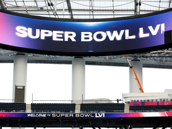 SoFi Stadium Prepares For Super Bowl LVI