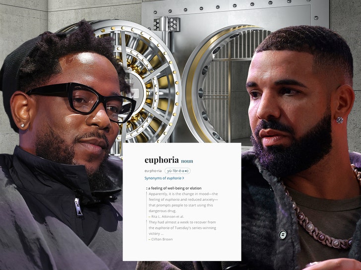 Kendrick Lamar Drake Euphoria Single Cover Art Getty Comp