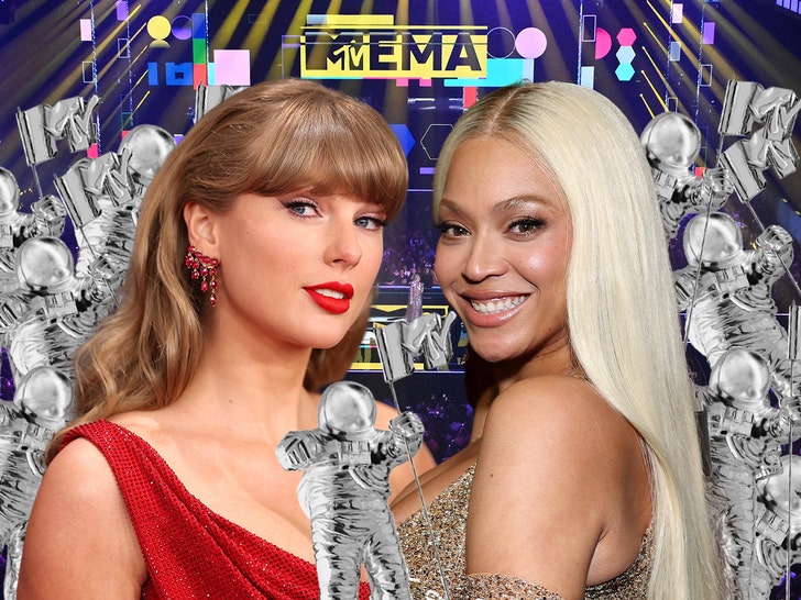 Taylor Swift Beyonce VMA Awards Getty Comp