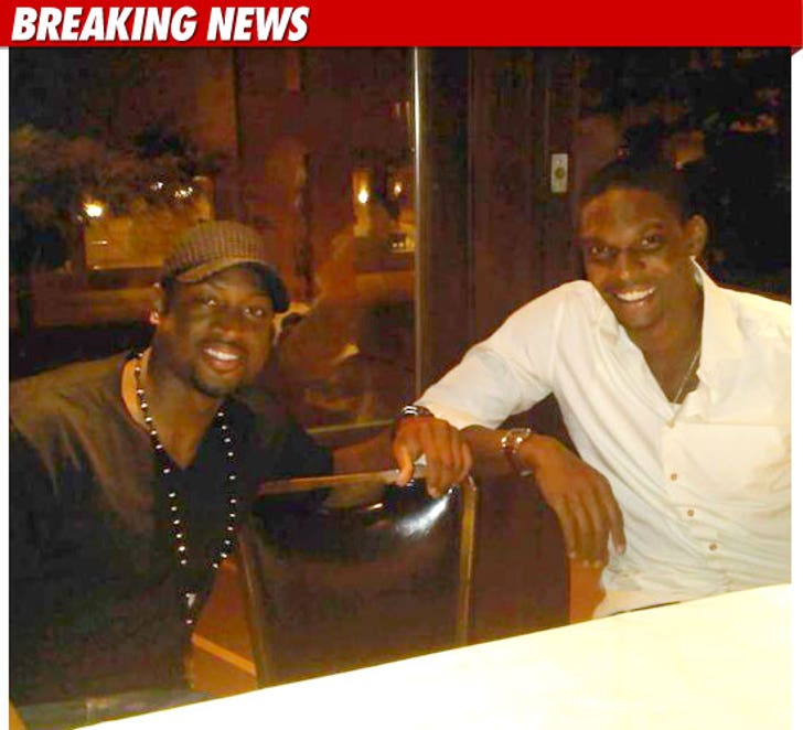 Dwyane Wade Chris Bosh -- The Steak Summit :: 0702-dwade-chris-bn