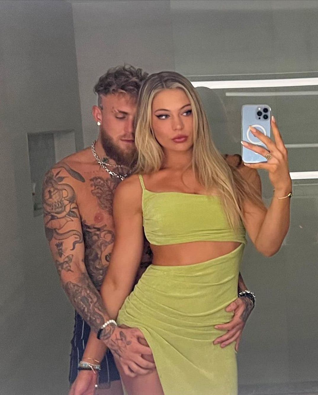 Jake Paul and Jutta Leerdam