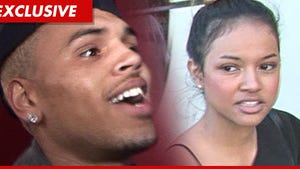 Chris Brown's Girlfriend Karrueche Tran -- Oh, By the Way ... We're Happy Together!