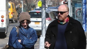 Louis C.K. Out for a Walk with Parker Posey