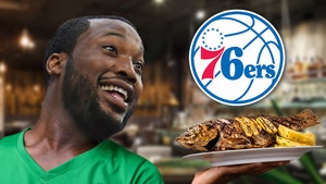 Meek Mill Enjoyed First Meal Outside of Prison After 76ers' Game 5 Win