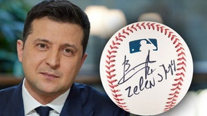 Volodymyr Zelensky Autographed Baseball Up For Auction, Sale to Help Ukraine