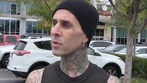 Travis Barker Crazed Fan Arrested, Crashes Car Through Home's Security Gate
