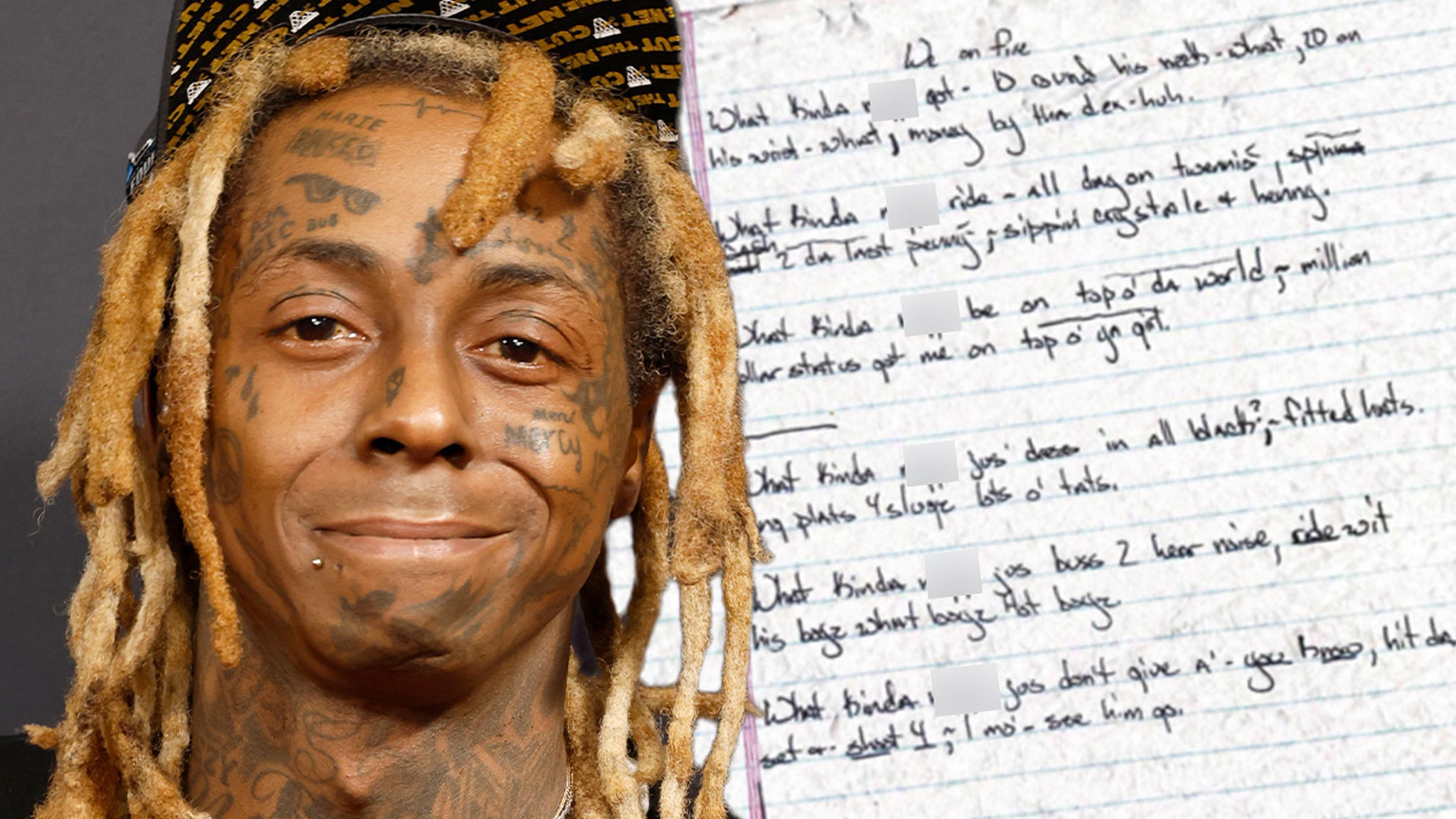 Lil Wayne Old Lyric Notebook on Sale for  Million After Legal Saga