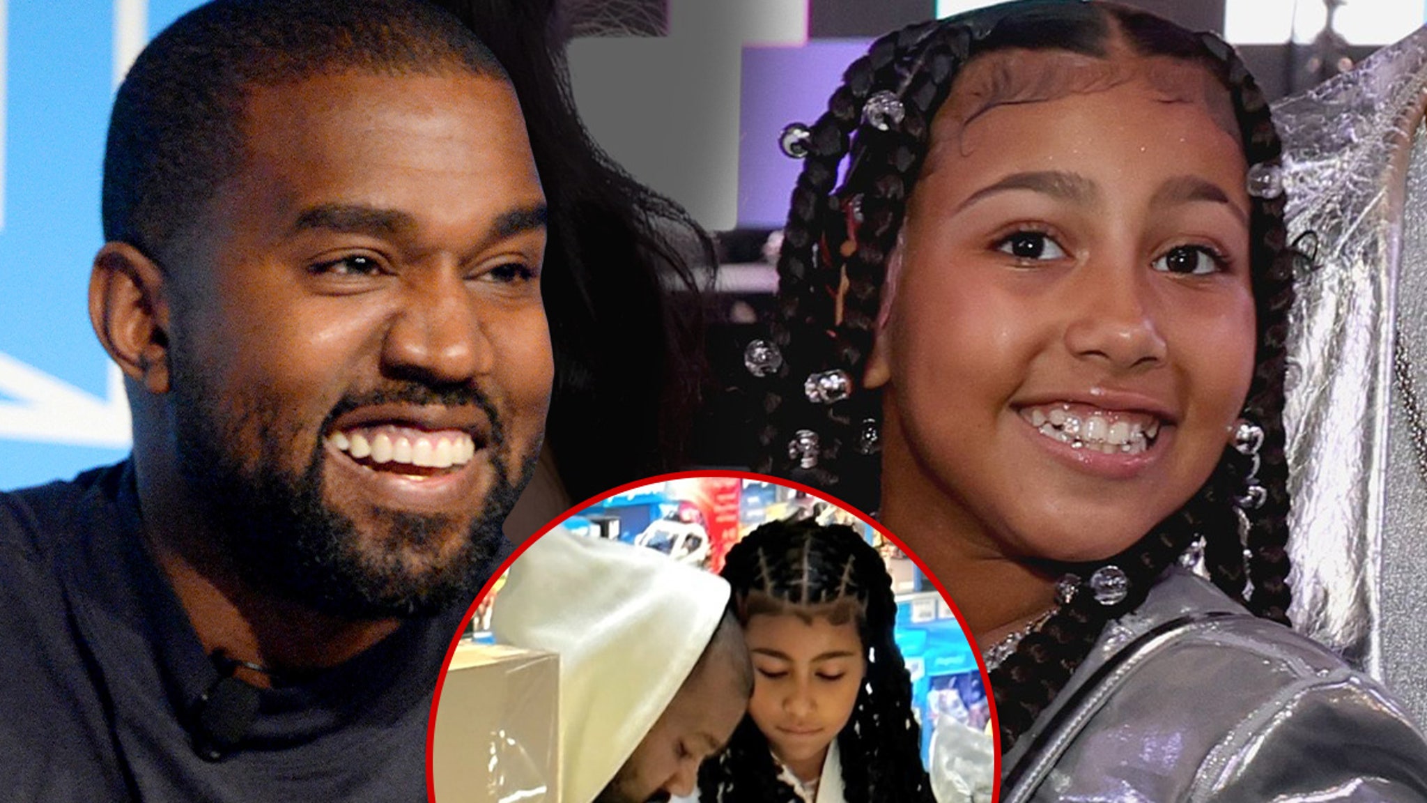 Kanye West Takes Daughter North to Korean Toy Store After 'Vultures' Event