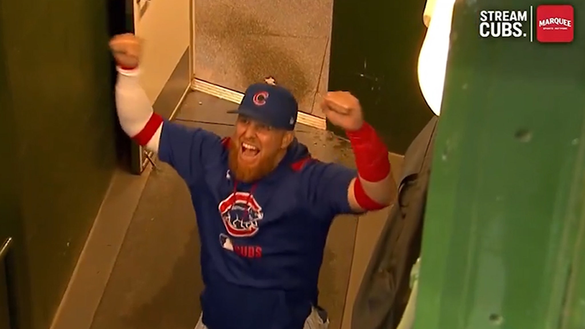 Cubs' Justin Turner Wears Fake Nuts To Celebrate Home Run, Captured on Broadcast