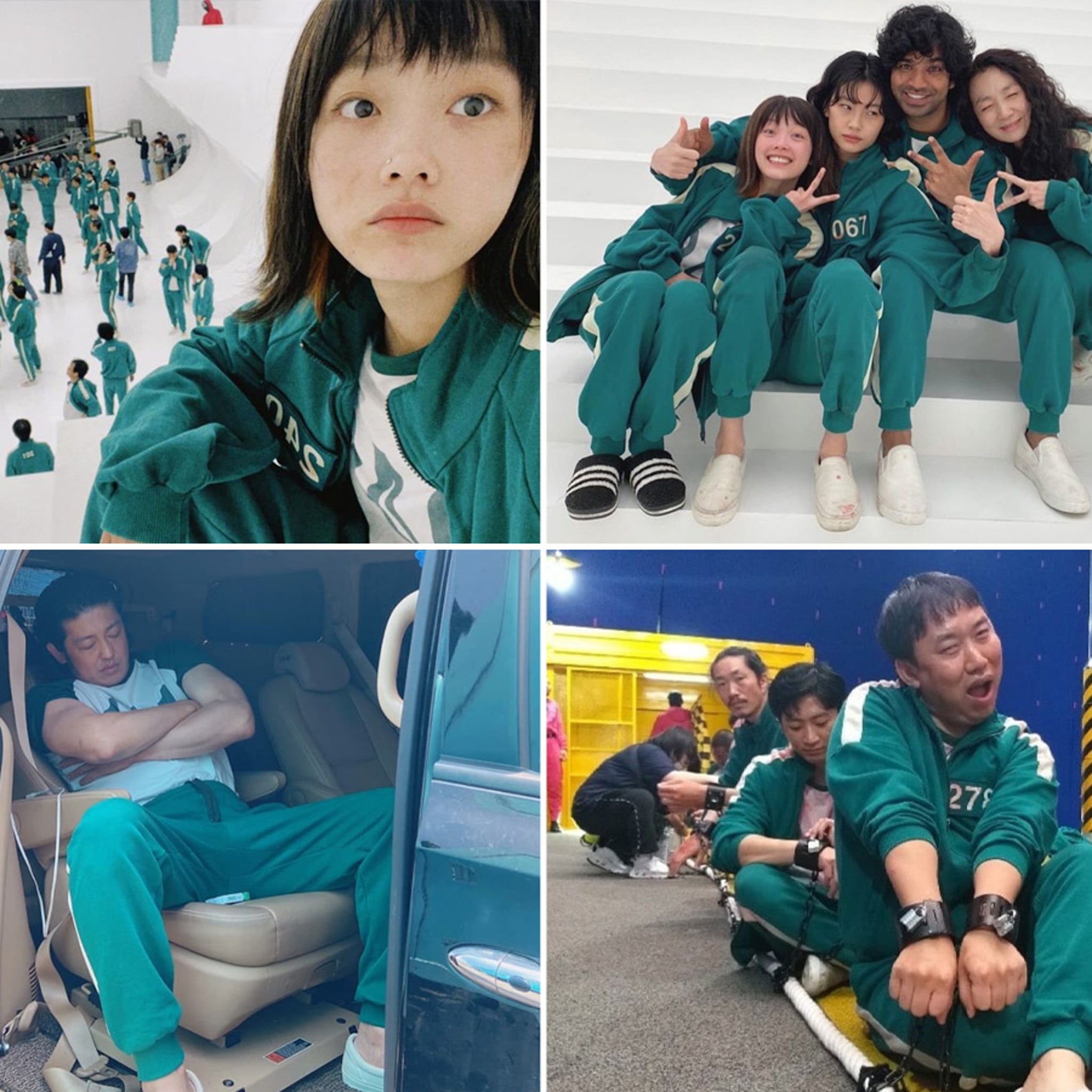 Behind-The-Scenes Photos Of The 'Squid Game' Cast