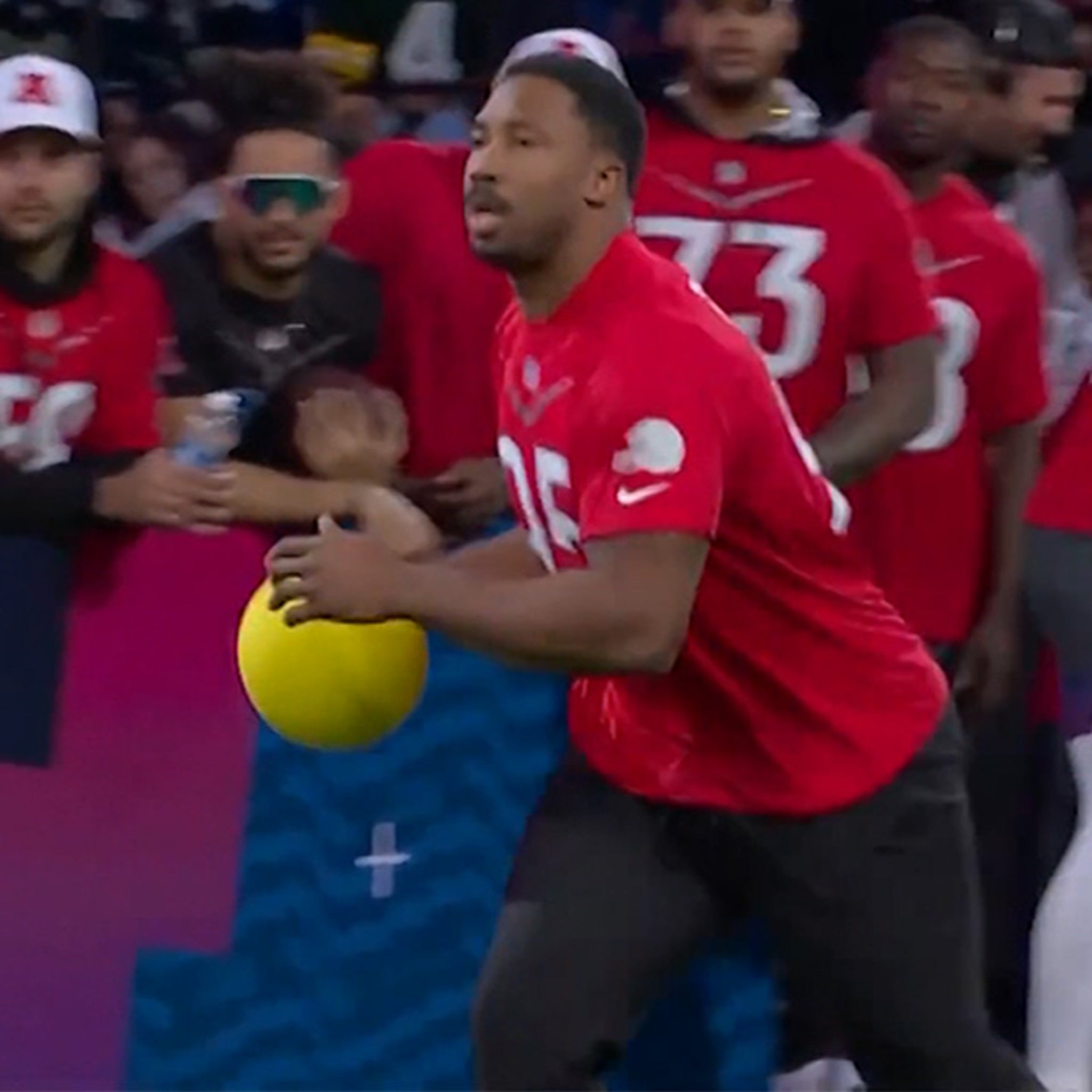 Giants' Saquon Barkley involved in Pro Bowl Games dodgeball drama 