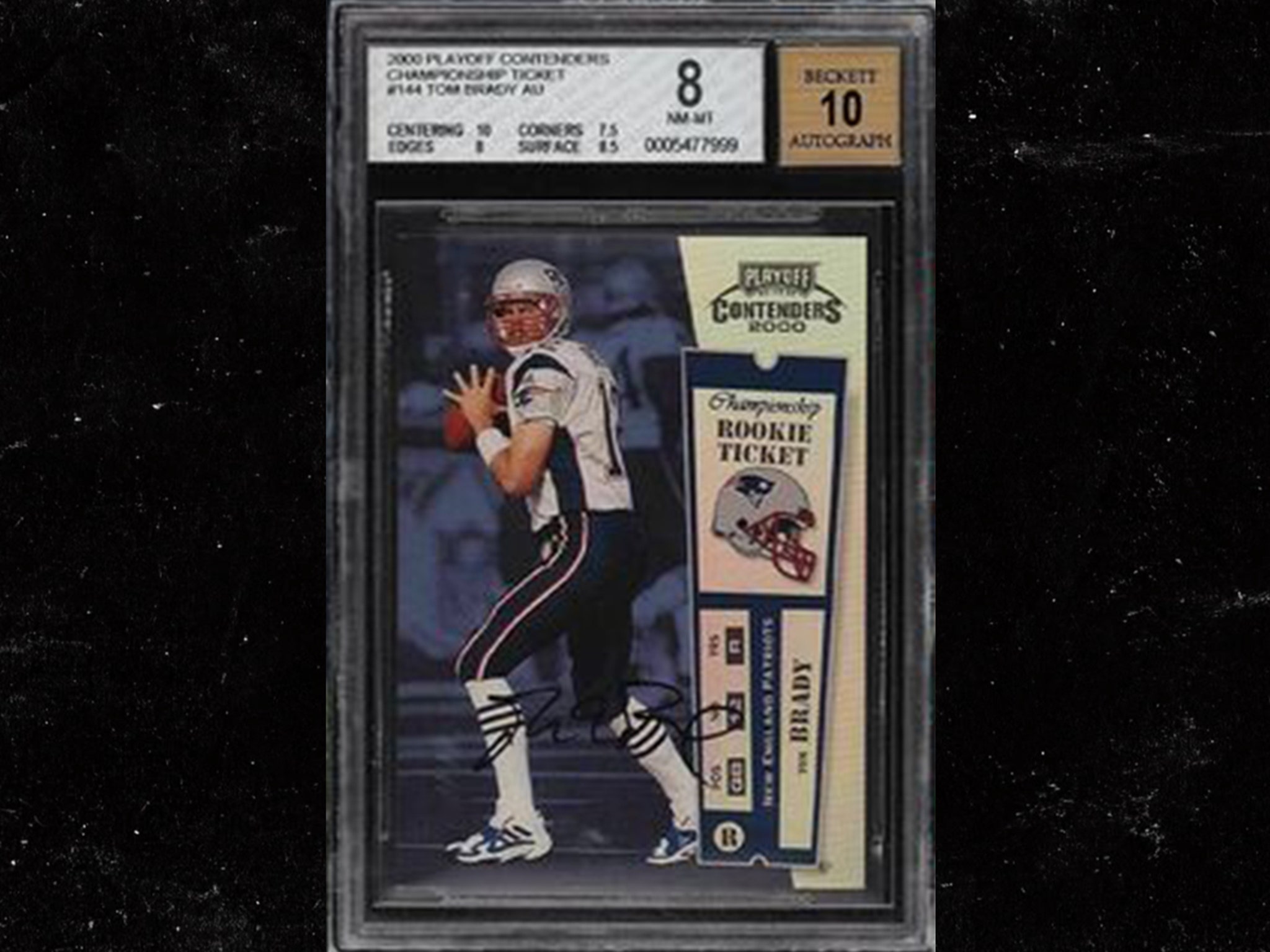 Tom Brady rookie card: Patriots QB autographed card sells for $400